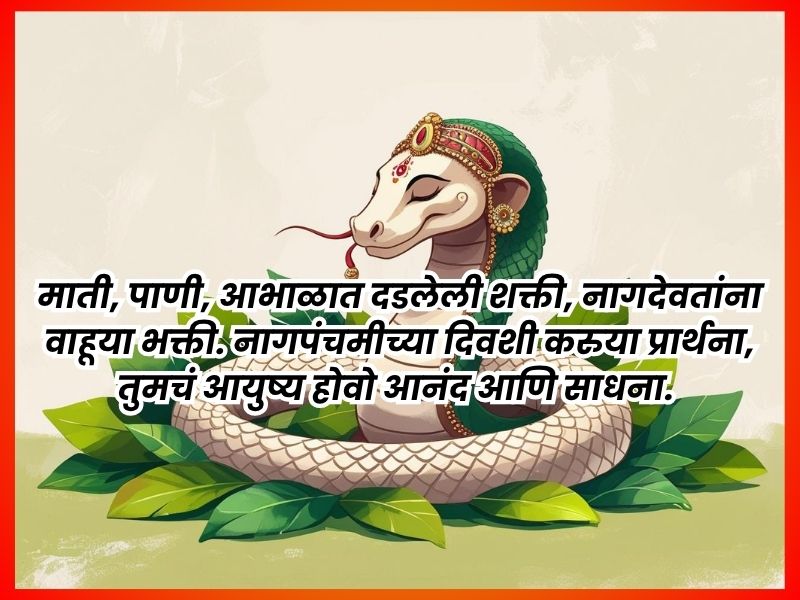 Nagpanchami Wishes Images in Marathi | नागपंचमी शुभेच्छा फोटो 2