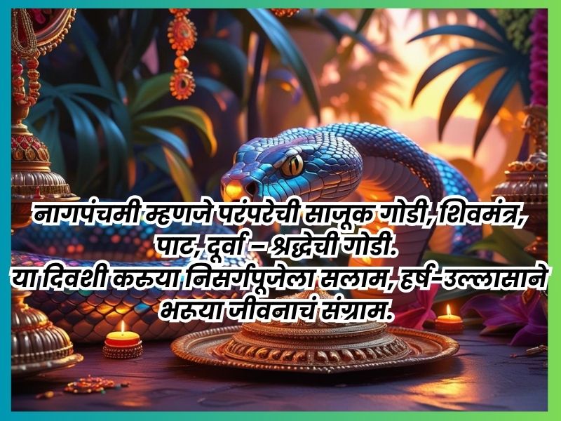 Nagpanchami Wishes Images in Marathi | नागपंचमी शुभेच्छा फोटो 7