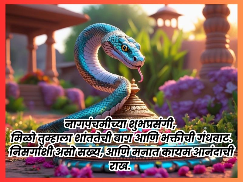 Nagpanchami Wishes Images in Marathi | नागपंचमी शुभेच्छा फोटो 8