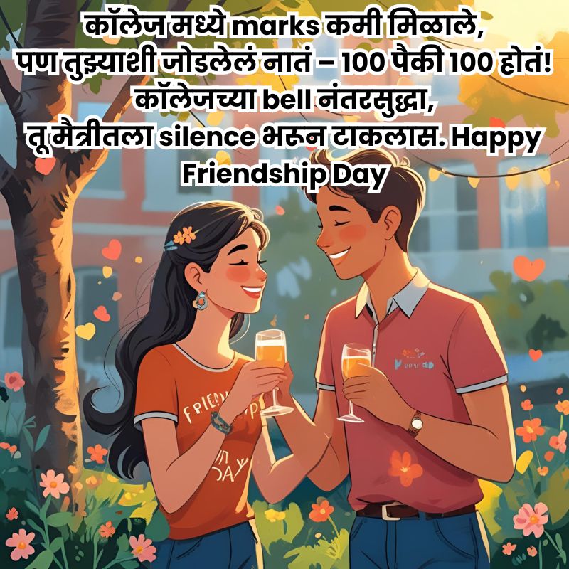 Happy Friendship Day Wishes In Marathi Image | मैत्री दिनाच्या शुभेच्छा फोटो 10