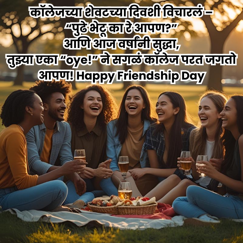 Happy Friendship Day Wishes In Marathi Image | मैत्री दिनाच्या शुभेच्छा फोटो 12