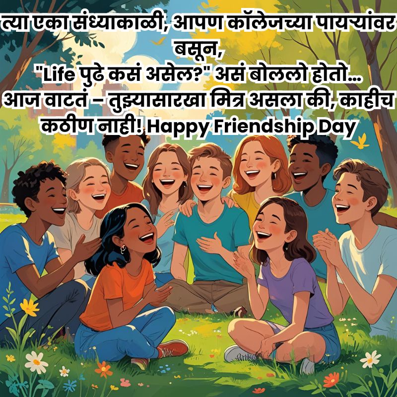 Happy Friendship Day Wishes In Marathi Image | मैत्री दिनाच्या शुभेच्छा फोटो 6