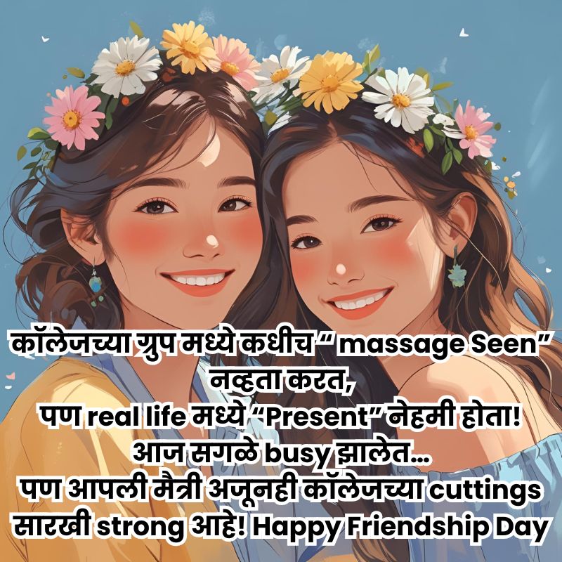Happy Friendship Day Wishes In Marathi Image | मैत्री दिनाच्या शुभेच्छा फोटो 7