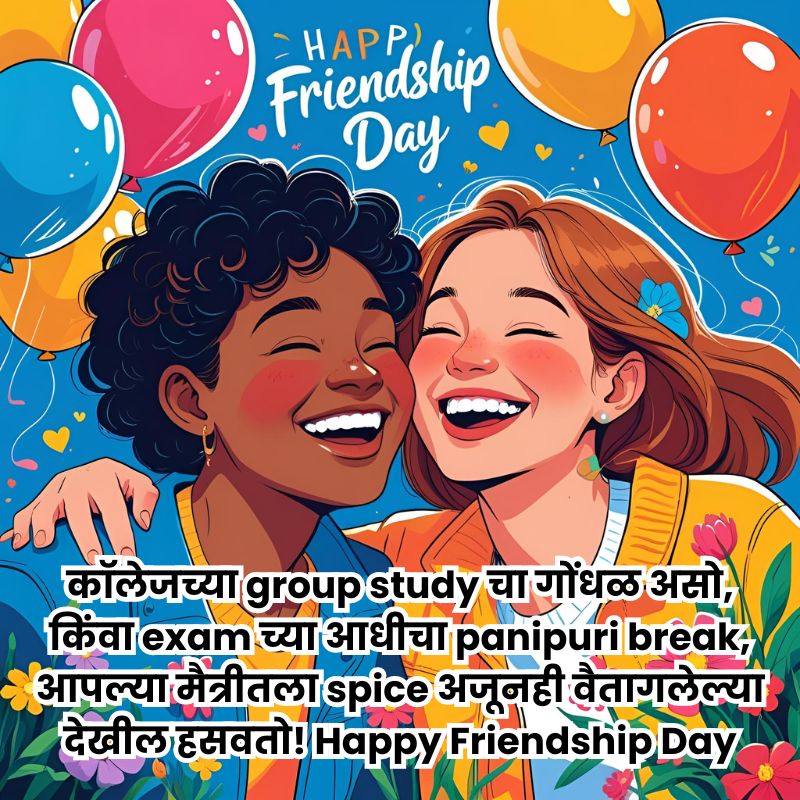 Happy Friendship Day Wishes In Marathi Image | मैत्री दिनाच्या शुभेच्छा फोटो 9